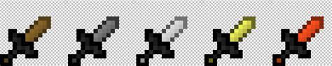 Here's the sword textures I made for my PVP texture pack I'm making ...