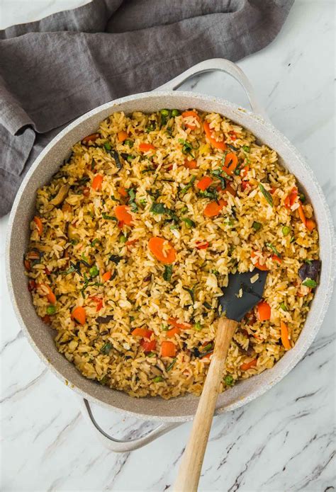 Quick And Easy Healthy Vegetable Thai Fried Rice With Amazing Flavors