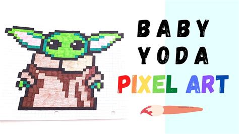 Baby Yoda Pixel Art Grid Easy