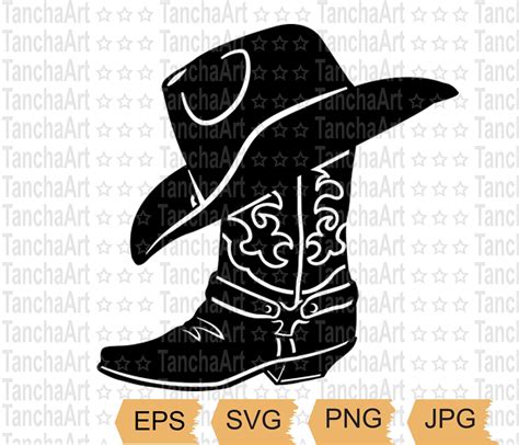 Cowboy Boots Svg Cowboy Hat Svg Printable Vector Western Canada ...