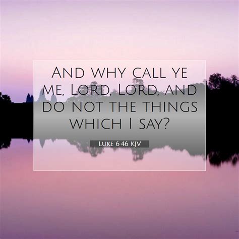 Luke 6:46 KJV Bible Verse Images