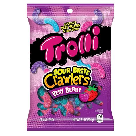 Trolli Sour Brite Crawlers Very Berry Gummi Candy - 7.2oz | Gummy worms ...