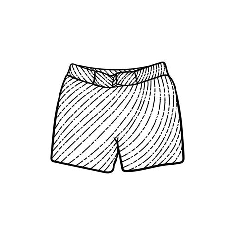 Short pants line illustration creative design 20504608 Vector Art at ...