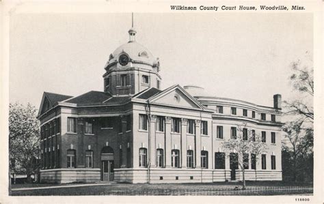 Wilkinson County Courthouse Woodville, MS Postcard