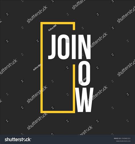 Join Now Vector Logo Design Suitable Stock Vector (Royalty Free ...