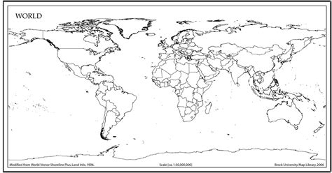 World Map Outline High Resolution Vector at Vectorified.com ...