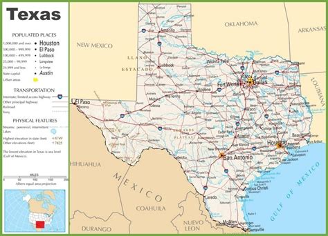 Texas highway map - Ontheworldmap.com