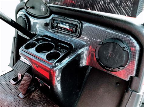 the inside of a vehicle with an electronic device