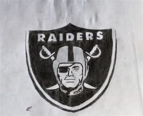 Drawing of The Raiders Logo : r/raiders