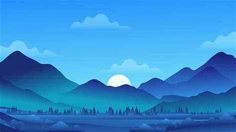 HD wallpaper: vector, landscape, minimalism | Wallpaper Flare