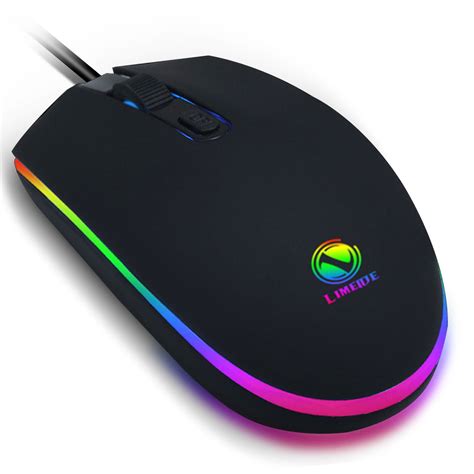 Gaming Mouse Wired, EEEkit RGB Backlit 2400DPI Adjustable, Comfortable ...