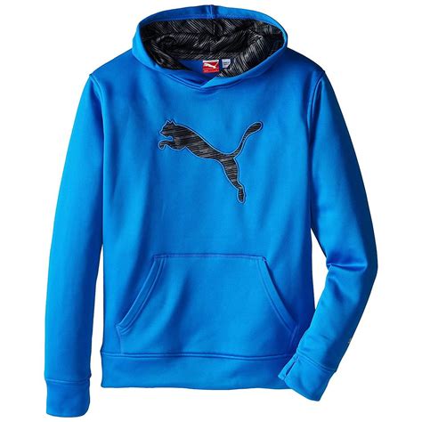 PUMA - Puma Cool Hoodies For Kids Boys Girls Blue Long Sleeve Fleece ...