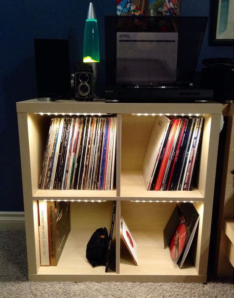 Light vinyle stand | Vinyl storage, Vinyl room, Vinyl record storage diy