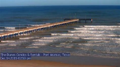 Port Aransas Pier Beach Weather Web Cam Mustang Island Texas