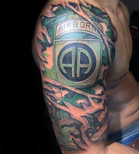 30 Airborne Tattoos For Men - Military Ink Design Ideas