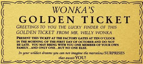 Amazon.com: NNHG Tin Sign 8x12 inches Willy Wonka Golden Ticket Charlie ...