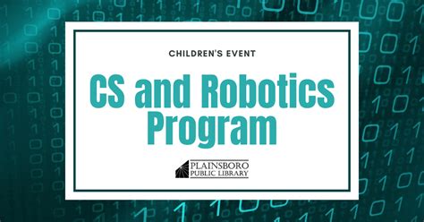 CS and Robotics Program - Plainsboro Public Library