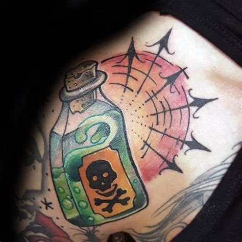 40 Poison Bottle Tattoo Designs For Men - Killer Ink Ideas