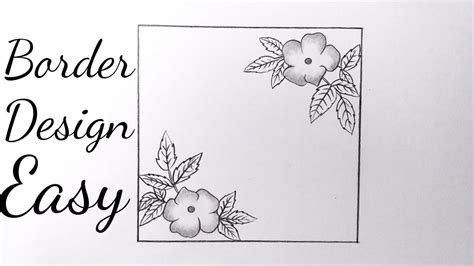 Sketch Floral Border Flower Design Drawing - free for commercial use ...