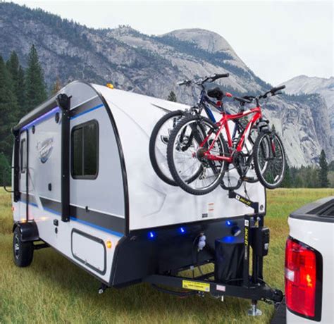 Travel Trailer Bike Rack Over Propane - traveljula