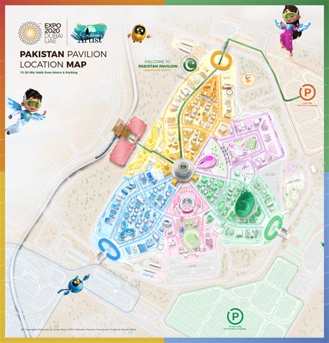 Pakistan Pavilion Map | Dubai Expo 2020 | Pakistani Artist