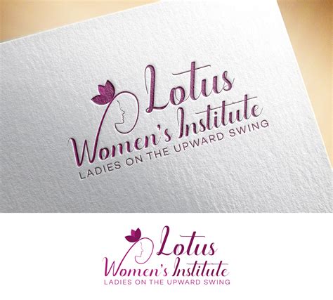 Logo Design for Lotus Women’s Institute. Tag line: Ladies on the upward ...