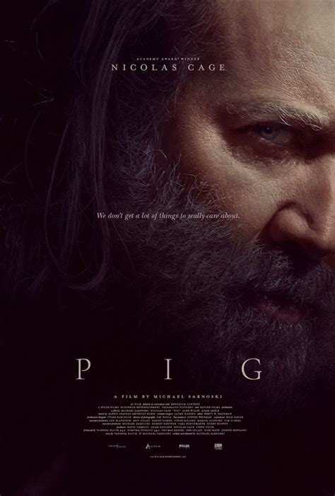 Pig movie large poster.