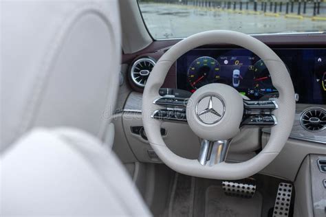 Mercedes E 300 Cabriolet Interior Editorial Photo - Image of hybrid ...