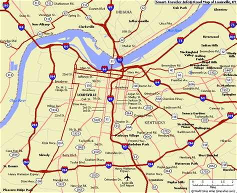 Louisville Ky Tourist Map | semashow.com