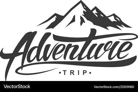 Adventure vintage logo Royalty Free Vector Image