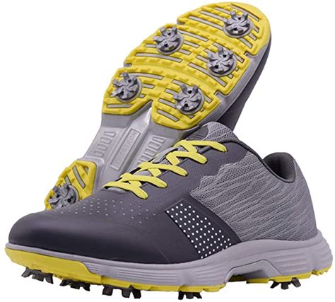 Thestron Mens Professional Waterproof Spikes Golf Shoes