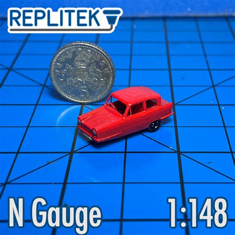 N-Gauge 1964 Reliant Regal 3/25 – Red – REPLITEK