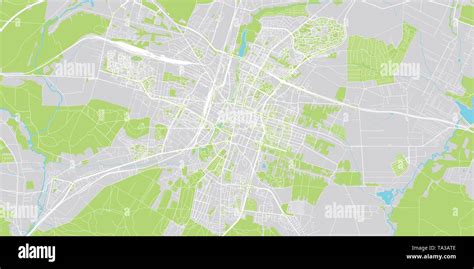 Urban vector city map of Kielce, Poland Stock Vector Image & Art - Alamy