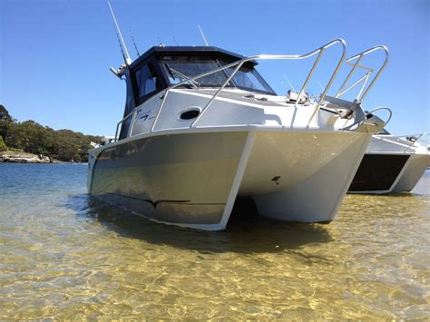 Aluminium Catamaran Fishing Boat Twin Hull Boat - China Catamaran ...