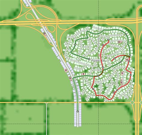 Is this a realistic road layout for a suburb in the middle of the US ...