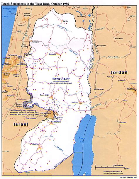 West Bank Map Settlements