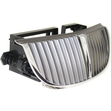 Grille For 98-2002 Lincoln Town Car Silver Plastic - Car Parts Shop