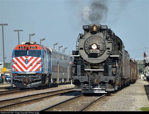 NKP 765 Nickel Plate Road Steam 2-8-4 at Franklin Park, Illinois by ...