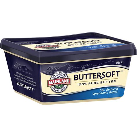 Mainland Buttersoft Pure Salt Reduced Butter 375g | Woolworths