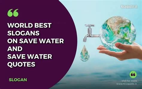 50 World Best Slogans On Save Water And Save Water Quotes June 2024