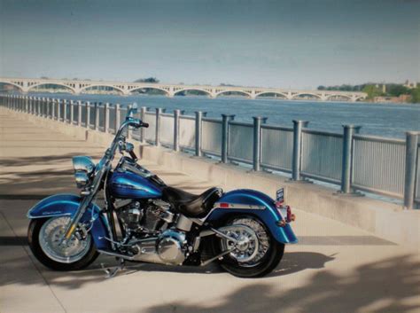 Blue Deluxe, Harley Davidson | Harley davidson, Harley, Softail deluxe