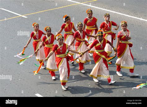 Cultural program in republic day parade ; Calcutta Kolkata ; West ...