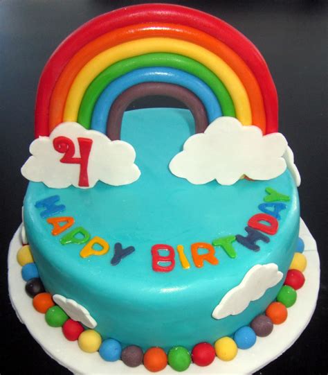 Darlin' Designs: Rainbow Birthday Cake