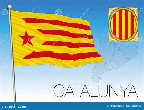 Catalunya Flag Vector Illustration | CartoonDealer.com #101369364