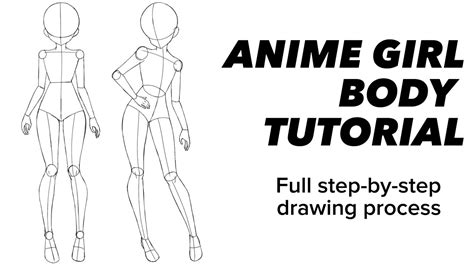 Anime Girl Body Tutorial | How to Draw Anime Girl Body For Beginners ...