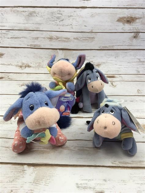 Eeyore Collectible Winnie The Pooh Mini Baby Bundle Lovey Book Plush ...