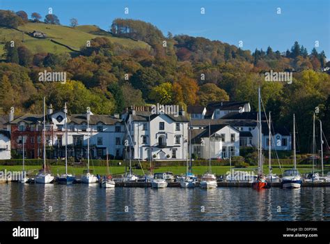 The Low Wood Hotel, on the shore of Lake Windermere, Lake District ...