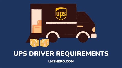 UPS Driver Requirements: How To Become A Delivery Driver For UPS - LMS Hero