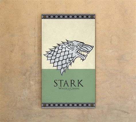 House Stark Banner Large Game of Thrones Vinyl Banner | Etsy