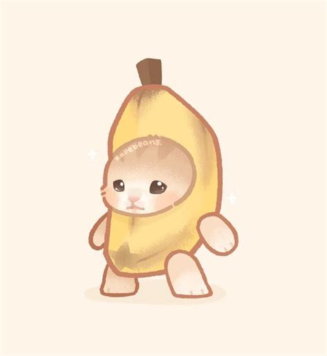 Cat is banana Kitten Drawing, Cute Cat Drawing, Cute Animal Drawings ...